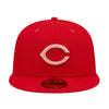 New Era Mens MLB Cincinnati Reds Monocamo 59Fifty Fitted Hat 60347125 Scarlet, Pink Undervisor