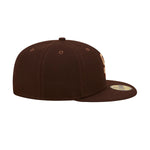 New Era Mens MLB San Diego Padres Monocamo 59Fifty Fitted Hat 60347136 Brown, Beige Undervisor