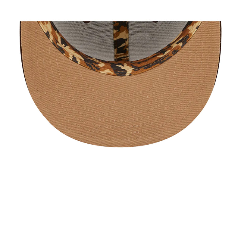 New Era Mens MLB San Diego Padres Monocamo 59Fifty Fitted Hat 60347136 Brown, Beige Undervisor