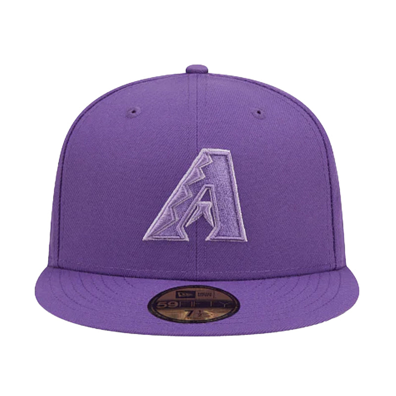 New Era Mens MLB Arizona Diamondbacks Monocamo 59Fifty Fitted Hat 60347142 Violet, Lavender Undervisor