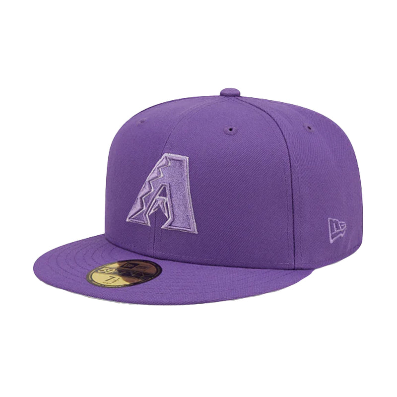 New Era Mens MLB Arizona Diamondbacks Monocamo 59Fifty Fitted Hat 60347142 Violet, Lavender Undervisor