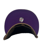 New Era Mens MLB New York Mets Pro Image 2022 Plaid UV 59Fifty Fitted Hat 60351299 Black, Purple Undervisor