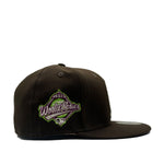 New Era Unisex MLB New York Yankees Pro Image 2022 Plaid UV 59Fifty Fitted Hat 60351302 Black, Purple Undervisor