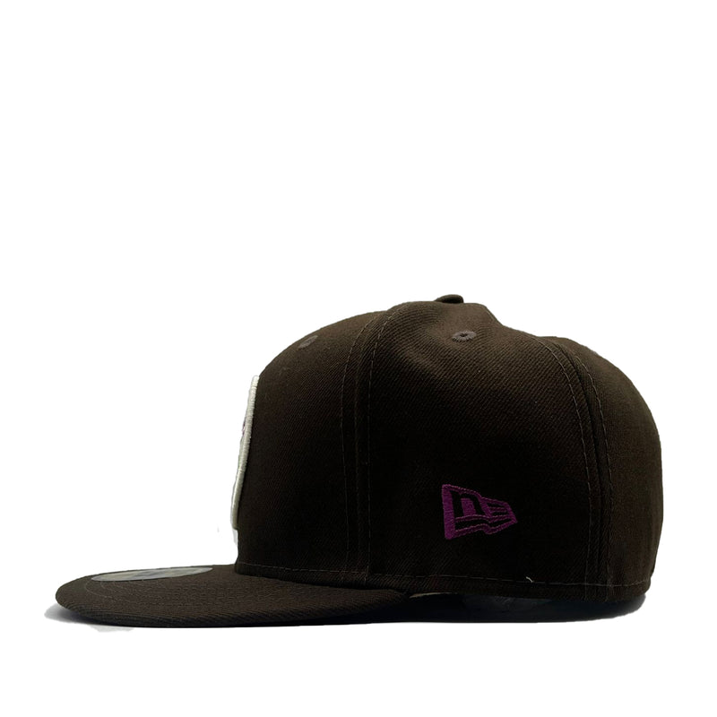 New Era Mens MLB New York Yankees Pro Image 2022 Plaid UV 59Fifty Fitted Hat 60351302 Black, Purple Undervisor