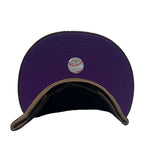 New Era Unisex MLB New York Yankees Pro Image 2022 Plaid UV 59Fifty Fitted Hat 60351302 Black, Purple Undervisor