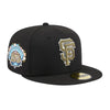 New Era Mens MLB San Francisco Giants Botanical 59Fifty Fitted Hat 60355791 Black, Dark Green Undervisor