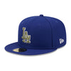 New Era Mens MLB Los Angeles Dodgers Botanical 59Fifty Fitted Hat 60355796 Royal Blue, Dark Green Undervisor