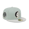 New Era Mens Memphis Chicks Hometown Roots 59Fifty Fitted Hat 60355811 Evergreens Satin, Grey Undervisor