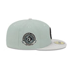 New Era Mens Memphis Chicks Hometown Roots 59Fifty Fitted Hat 60355811 Evergreens Satin, Grey Undervisor
