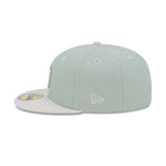 New Era Mens Memphis Chicks Hometown Roots 59Fifty Fitted Hat 60355811 Evergreens Satin, Grey Undervisor