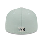 New Era Mens Memphis Chicks Hometown Roots 59Fifty Fitted Hat 60355811 Evergreens Satin, Grey Undervisor