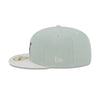 New Era Mens Hollywood Stars Hometown Roots 59Fifty Fitted Hat 60355820 Evergreens Satin, Grey Undervisor