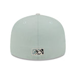 New Era Mens Hollywood Stars Hometown Roots 59Fifty Fitted Hat 60355820 Evergreens Satin, Grey Undervisor