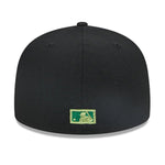 New Era Mens MLB Arizona Diamondbacks Metallic Pop 59Fifty Fitted Hat 60355832 Black, Green Undervisor