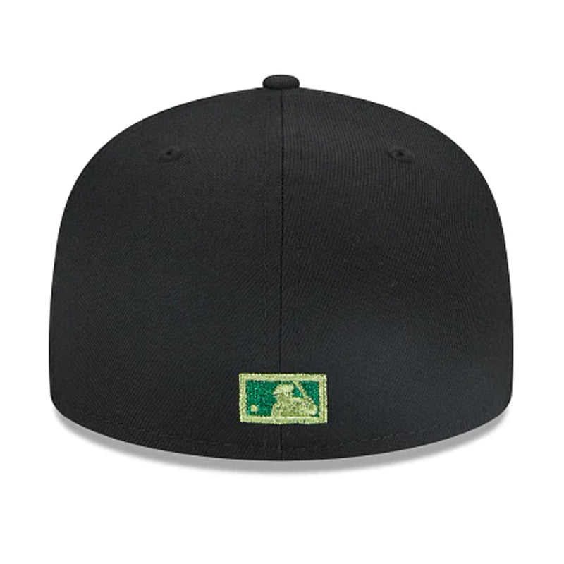 New Era Mens MLB Arizona Diamondbacks Metallic Pop 59Fifty Fitted Hat 60355832 Black, Green Undervisor