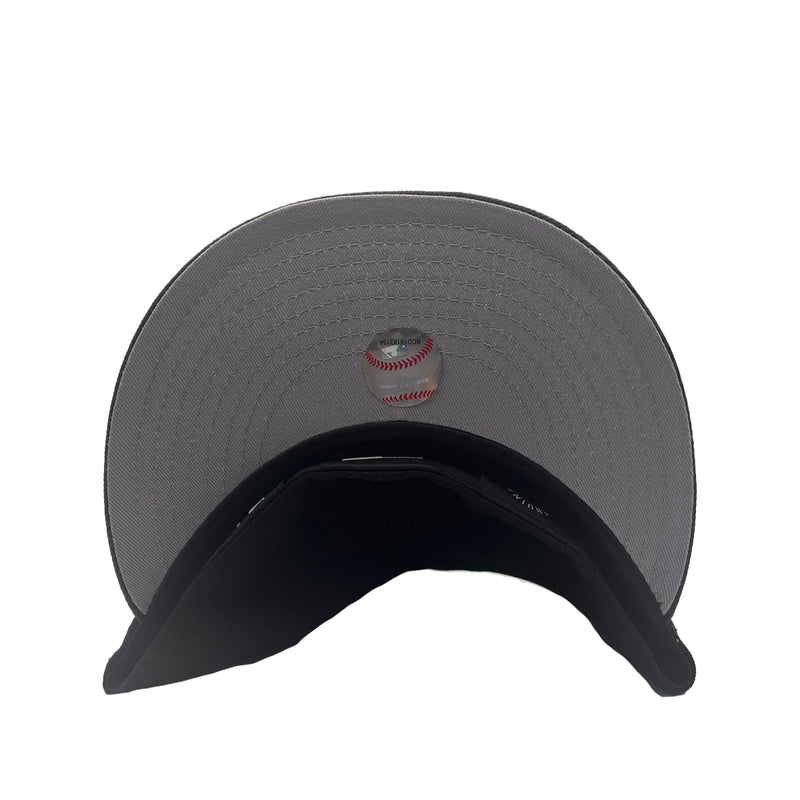New Era Mens MLB Oakland Athletics Planetary 59Fifty Fitted Hat 60355878 Black, Grey Undervisor