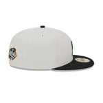 New Era Mens MLB Florida Marlins World Class 59Fifty Fitted Hat 60355958 Beige/Black, Grey Undervisor