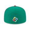 New Era Mens Mexico 2023 World Baseball Classic 59Fifty Fitted Hat 60358232 Green/Red, Grey Undervisor