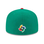 New Era Mens Mexico 2023 World Baseball Classic 59Fifty Fitted Hat 60358232 Green/Red, Grey Undervisor