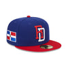 New Era Mens Dominican Republic 2023 World Baseball Classic 59Fifty Fitted Hat 60358249 Navy/Red, Grey Undervisor