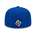 New Era Mens Puerto Rico 2023 World Baseball Classic 59Fifty Fitted Hat 60358250 Royal Blue, Grey Undervisor