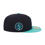 New Era Mens MLB Seattle Mariners All-Star-Game 2023 59Fifty Fitted Hat 60360543 Navy/Teal, Teal Undervisor