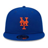New Era Unisex MLB New York Mets Essential Game 9FIFTY Snapback Hat 60400870 Royal Blue / Orange accents