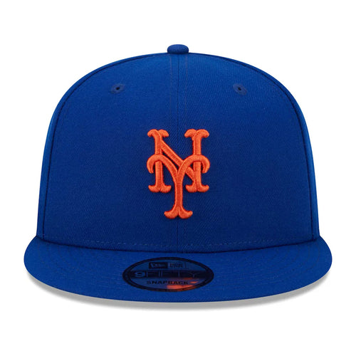 New Era Unisex MLB New York Mets Essential Game 9FIFTY Snapback Hat 60400870 Royal Blue / Orange accents