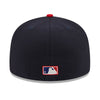 New Era Unisex MLB California Angels Retro Script 59Fifty Fitted Hat 60417766 Navy/Red, Green Undervisor