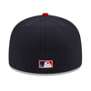 New Era Mens MLB California Angels Retro Script 59Fifty Fitted Hat 60417766 Navy/Red, Green Undervisor