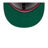 New Era Mens MLB California Angels Retro Script 59Fifty Fitted Hat 60417766 Navy/Red, Green Undervisor