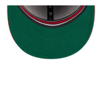 New Era Mens MLB California Angels Retro Script 59Fifty Fitted Hat 60417766 Navy/Red, Green Undervisor