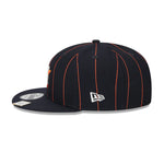New Era Mens MLB Houston Astros Pinstripe 9Fifty Snapback Hat 60417909 Navy, Green Undervisor