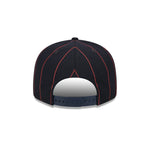 New Era Mens MLB Houston Astros Pinstripe 9Fifty Snapback Hat 60417909 Navy, Green Undervisor