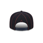 New Era Unisex MLB Houston Astros Pinstripe 9Fifty Snapback Hat 60417909 Navy, Green Undervisor