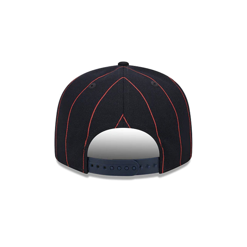 New Era Mens MLB Houston Astros Pinstripe 9Fifty Snapback Hat 60417909 Navy, Green Undervisor