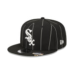 New Era Unisex MLB Chicago White Sox Pinstripe 9Fifty Snapback Hat 60417921 Black, Green Undervisor