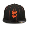New Era Unisex MLB San Francisco Giants Pinstripe 9Fifty Snapback Hat 60417927 Black, Green Undervisor