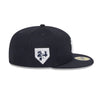 New Era Mens MLB New York Yankees MLB24 Patch 59Fifty Fitted Hat 60436104 OTC Navy, Black Undervisor