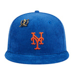 New Era Unisex MLB New York Mets Letterman Pin 59Fifty Fitted Hat 60487137 Royal Blue, Grey Undervisor