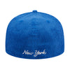 New Era Unisex MLB New York Mets Letterman Pin 59Fifty Fitted Hat 60487137 Royal Blue, Grey Undervisor