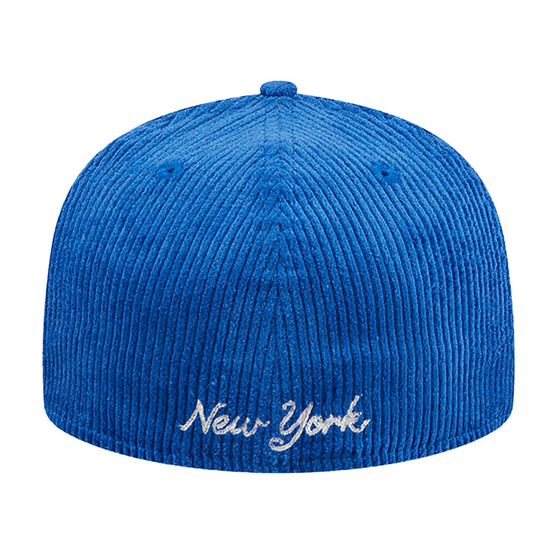 New Era Mens MLB New York Mets Letterman Pin 59Fifty Fitted Hat 60487137 Royal Blue, Grey Undervisor