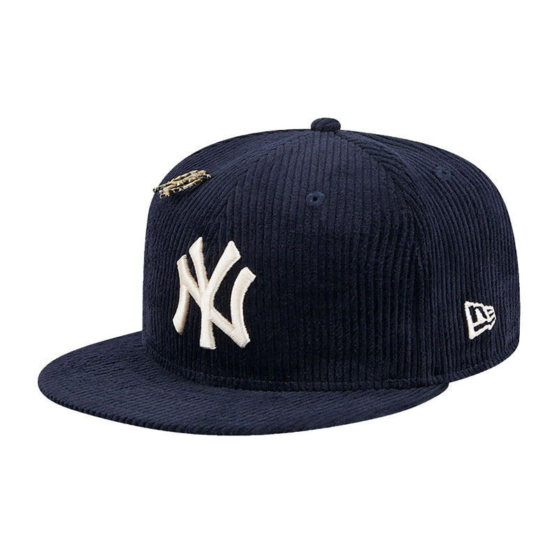 New Era Unisex MLB New York Yankees Letterman Pin 59Fifty Fitted Hat 60487159 Navy, Grey Undervisor