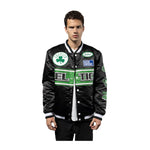 New Era Mens NBA Boston Celtics  2024 Rally Drive Satin Jacket 60491865 Black/White