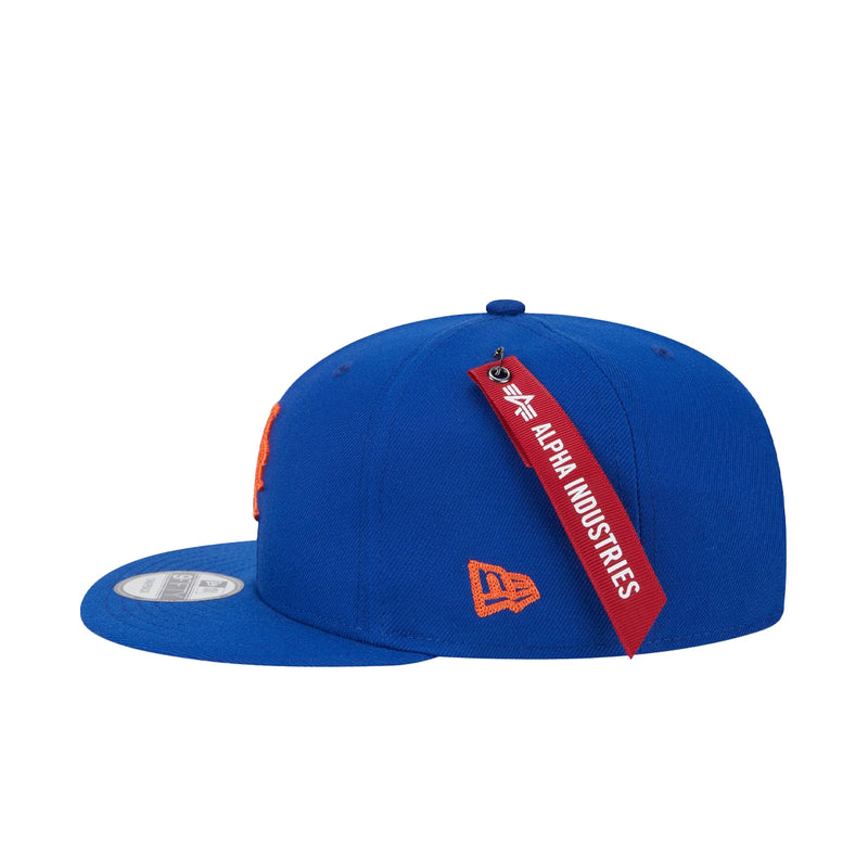 New Era Mens MLB Alpha Industries New York Mets Royal 9Fifty Snapback Hat 60540224 Blue