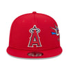 New Era Mens MLB Los Angeles Angels City Art 9Fifty Snapback Hat 60573262 Red, Grey Undervisor