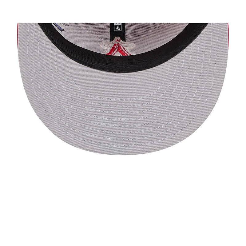New Era Mens MLB Los Angeles Angels City Art 9Fifty Snapback Hat 60573262 Red, Grey Undervisor