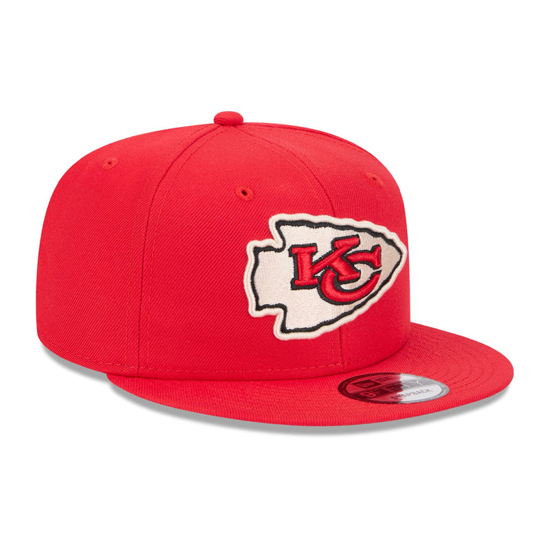 New Era Mens NFL Kansas City Chiefs City Art 9Fifty Snapback Hat 60573306 Red, Grey Undervisor