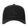 New Era Unisex MLB New York Yankees 9Forty Snapback Hat 60587062 Black/Black, Grey Undervisor