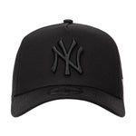 New Era Unisex MLB New York Yankees 9Forty Snapback Hat 60587062 Black/Black, Grey Undervisor
